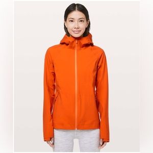 Lululemon The Rain Is Calling Jacket II in Atomic Orange Size 6